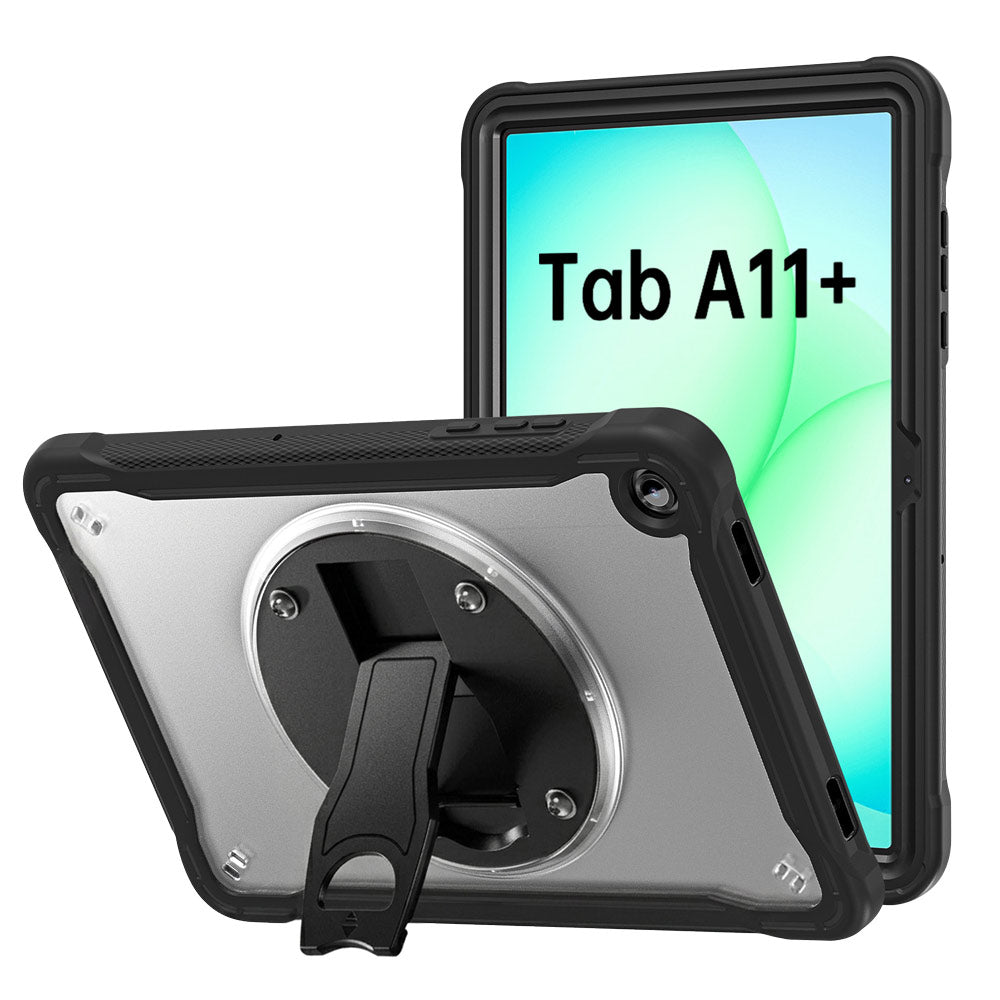 HVN-SS-X230 | Samsung Galaxy Tab A11+ A11 Plus ( 11" ) SM-X230 / SM-X235 / SM-X236 / SM-X238 | 2 Layers Protective Rugged Case with VESA 75x75mm Mounting Holes &amp; Kick-stand