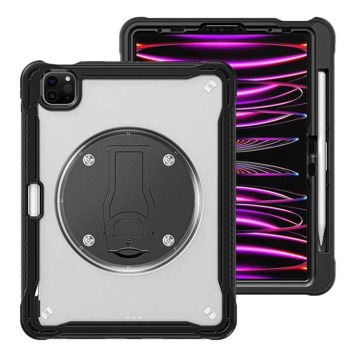 ARMOR-X iPad Pro 11 (1st / 2nd / 3rd / 4th Gen. ) 2018 / 2020 / 2021 / 2022 shockproof case, impact protection cover with VESA 75x75mm Mounting Holes & Kick-stand. 