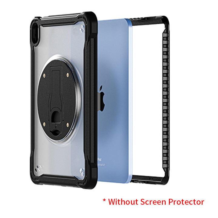 HVN-iPad-N5 | iPad 10.9 (10th Gen.) | 2 Layers Protective Rugged Case with VESA 75x75mm Mounting Holes & Kick-stand