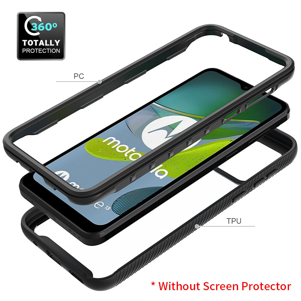 Custodia Per Motorola Moto E13 Con Laccio Tracolla Regolabile – Cover TPU Antiurto, Fantasia 'Never Stop Dreaming'