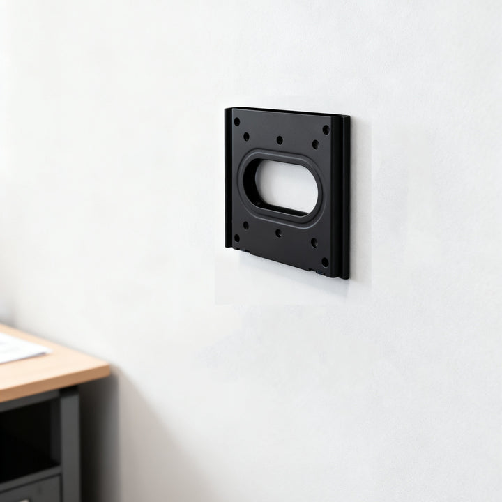 Universal VESA wall mount 75x75 & 100x100. Slim steel design, 44 lbs capacity, easy install — ideal for tablets, monitors & smart displays.