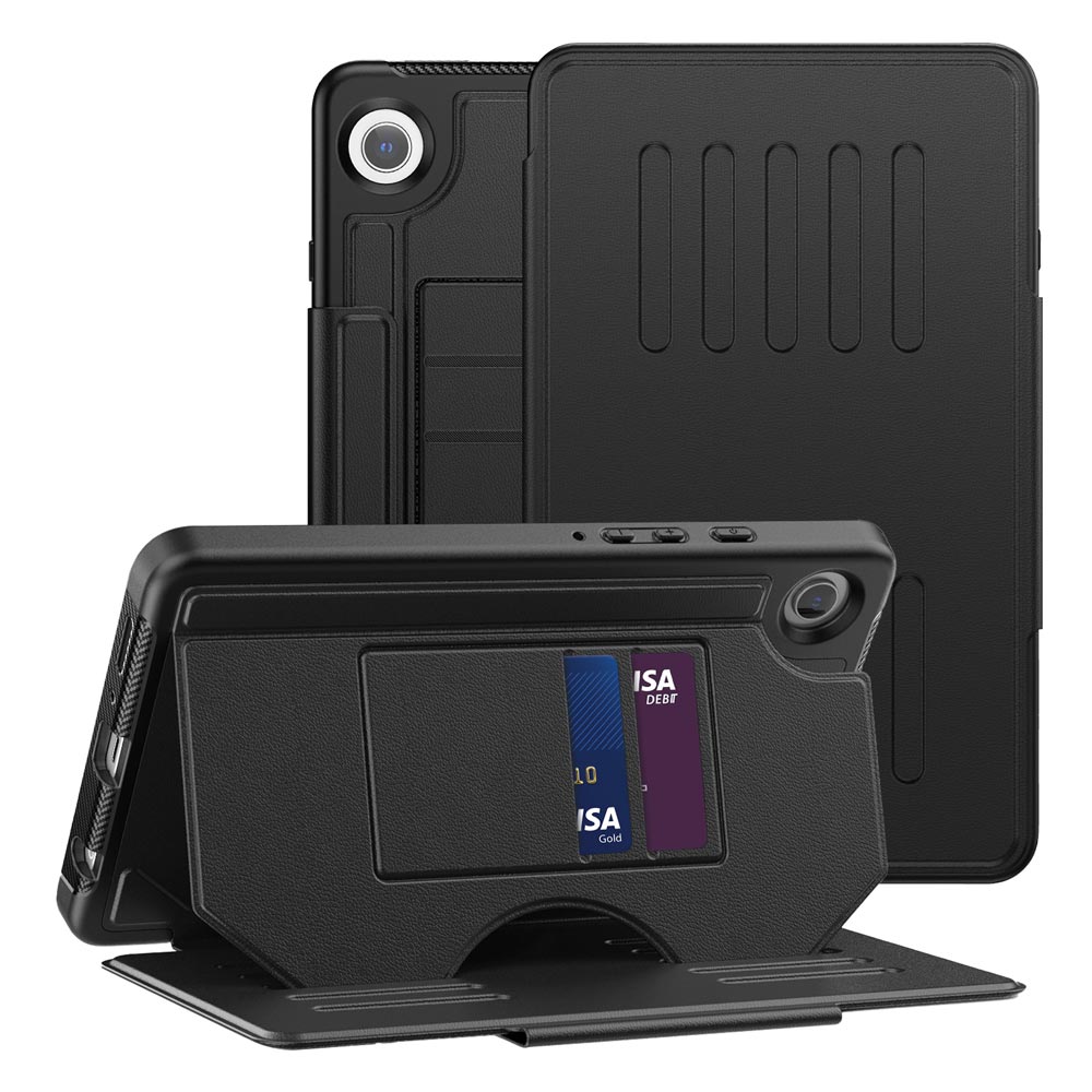 ARMOR-X Samsung Galaxy Tab A9 ( 8.7" ) SM-X110 / SM-X115 shockproof full protective case with magnetic stand & card slots.
