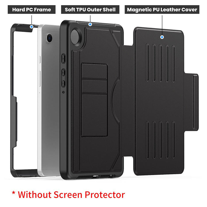 JCV-SS-X135 | Samsung Galaxy Tab A11 ( 8.7" ) SM-X133 / SM-X135 | Shockproof Full Protective Case with Magnetic Stand & Card Slots