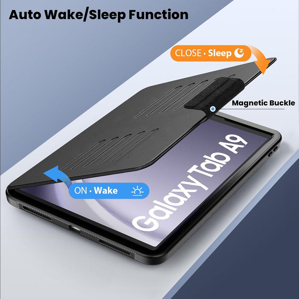 JCV-SS-X135 | Samsung Galaxy Tab A11 ( 8.7" ) SM-X133 / SM-X135 | Shockproof Full Protective Case with Magnetic Stand & Card Slots