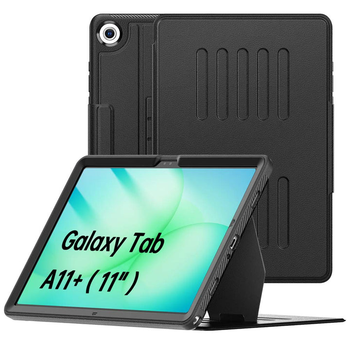 ARMOR-X Samsung Galaxy Tab A11+ A11 Plus ( 11" ) SM-X230 / SM-X235 / SM-X236 / SM-X238 shockproof full protective case with magnetic stand & card slots.