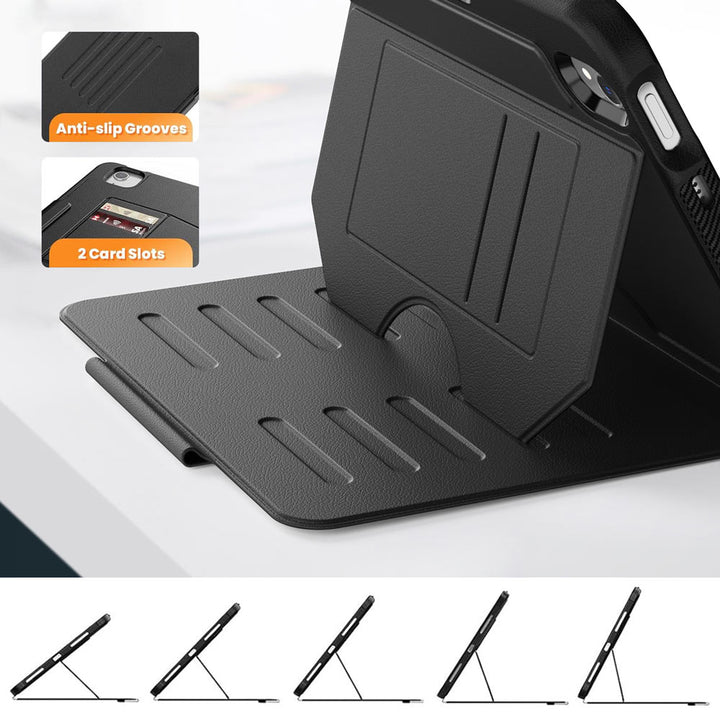 JCV-iPad-M6 | iPad mini 6 | Shockproof Full Protective Case with Magnetic Stand & Card Slots