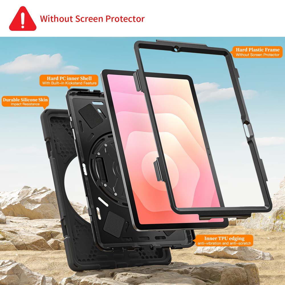 ARMOR-X Samsung Galaxy Tab S11 SM-X730 / X736 / X738 ultra 3 layers protective case. heavy duty rugged case. Full protection cover.