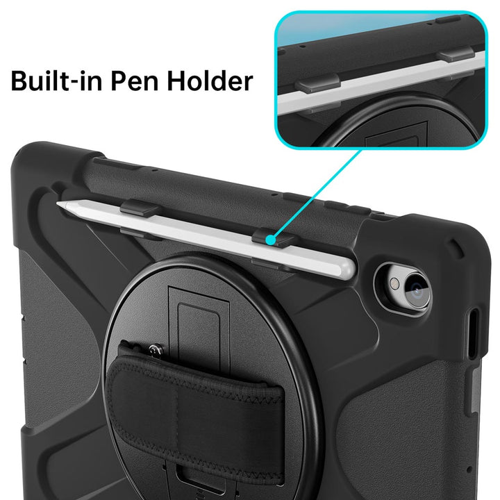 ARMOR-X Samsung Galaxy Tab S11 SM-X730 / X736 / X738 ultra 3 layers shockproof rugged case. Built-in pen holder.