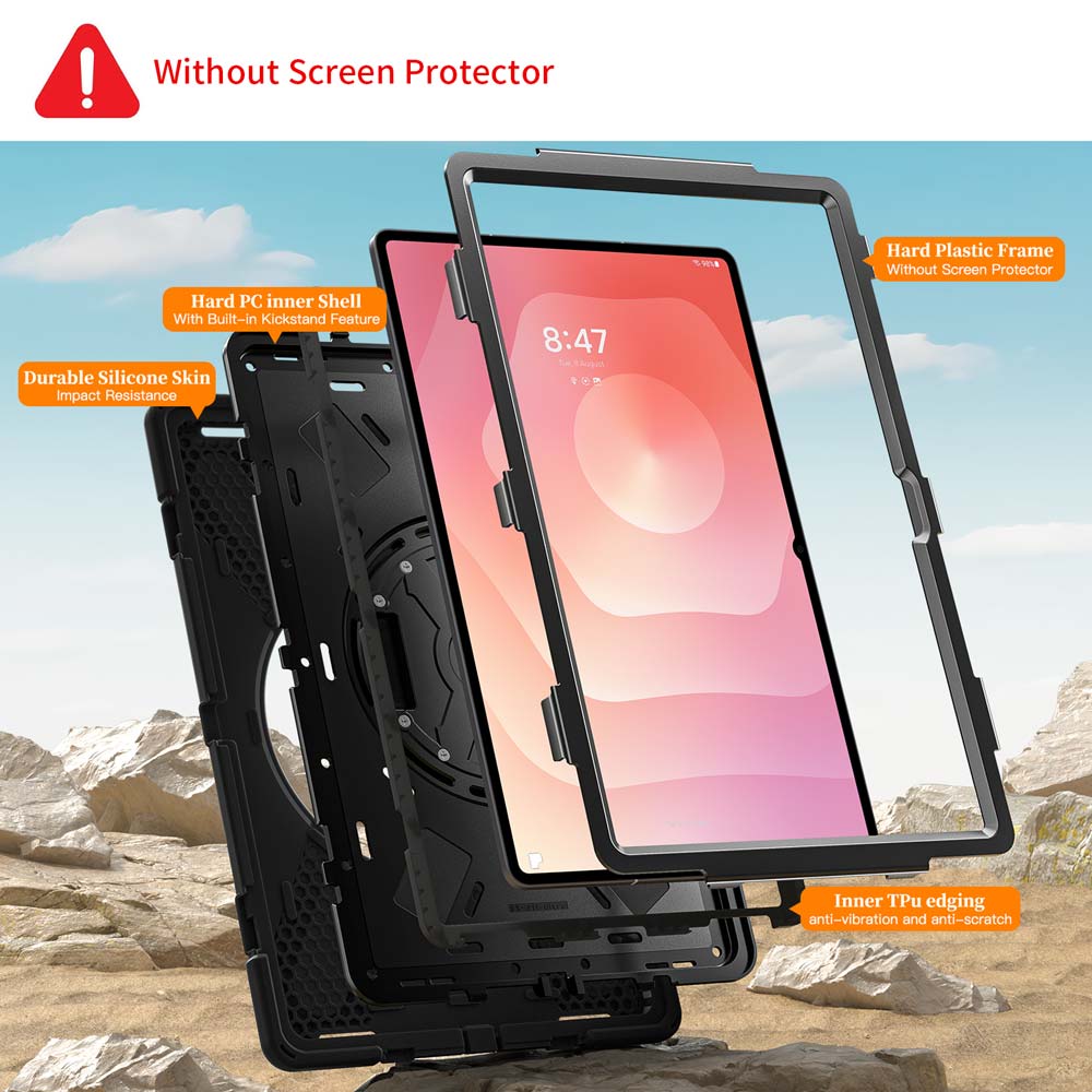ARMOR-X Samsung Galaxy Tab S11 Ultra SM-X930 / X936 ultra 3 layers protective case. heavy duty rugged case. Full protection cover.