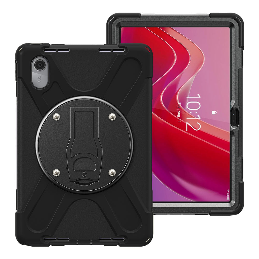 ARMOR-X Lenovo Tab M11 / K11 TB330 shockproof case, impact protection cover with VESA 75x75mm Mounting Holes & Kick-stand. 