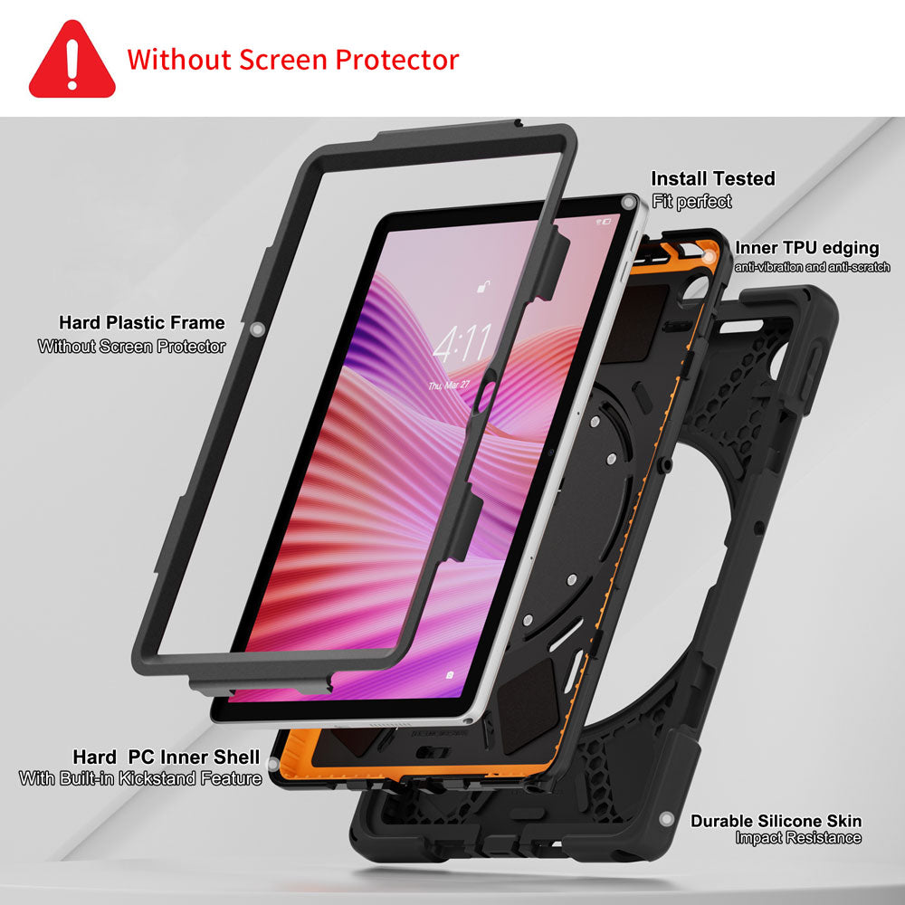 JVN-LN-TB311 | Lenovo Tab K10 Gen 2 TB311 / Lenovo Tab ( 10.1" TB311 ) | Ultra 3 Layers Shockproof Rugged Case With VESA 75x75mm Mounting Holes & Kick-stand