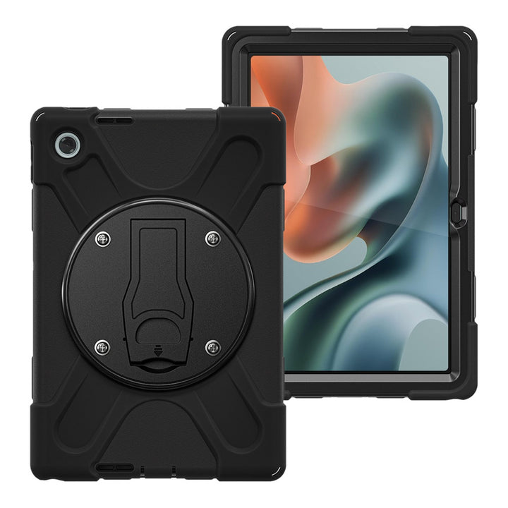 ARMOR-X Motorola Moto Pad 60 Lite shockproof case, impact protection cover with VESA 75x75mm Mounting Holes &amp; Kick-stand. 
