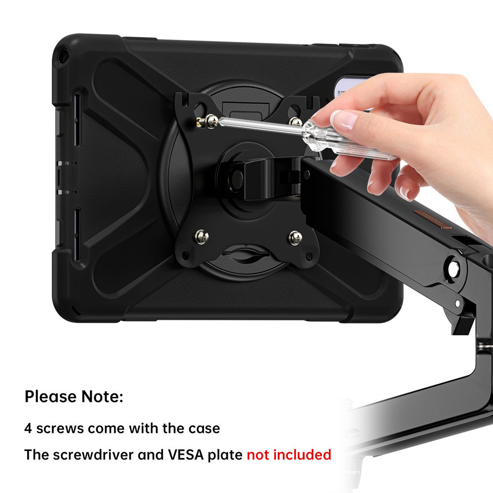 JVN-LN-TB311 | Motorola Moto Pad 60 Lite | Ultra 3 Layers Shockproof Rugged Case With VESA 75x75mm Mounting Holes &amp; Kick-stand