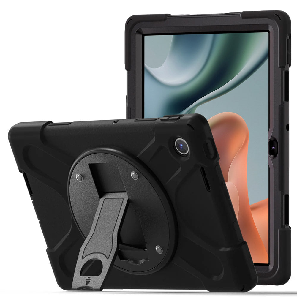 JVN-LN-TB311 | Motorola Moto Pad 60 Lite | Ultra 3 Layers Shockproof Rugged Case With VESA 75x75mm Mounting Holes &amp; Kick-stand
