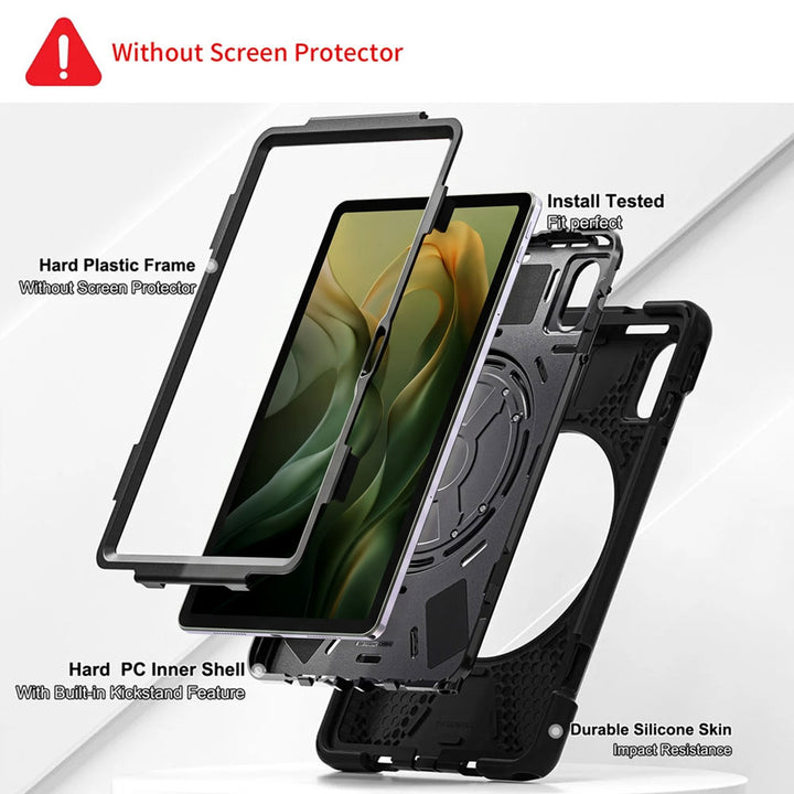 JVN-LN-TB336 | Motorola Moto Pad (2026) / Moto Pad 60 Neo | Ultra 3 Layers Shockproof Rugged Case With VESA 75x75mm Mounting Holes &amp; Kick-stand