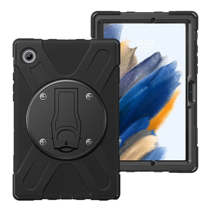 ARMOR-X Samsung Galaxy Tab A8 SM-X200 / X205 shockproof case, impact protection cover with VESA 75x75mm Mounting Holes & Kick-stand. 