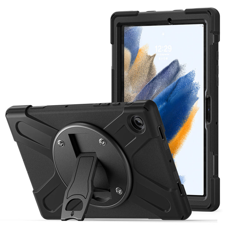 JVN-SS-X205 | Samsung Galaxy Tab A8 SM-X200 / X205 | Ultra 3 Layers Shockproof Rugged Case With VESA 75x75mm Mounting Holes & Kick-stand