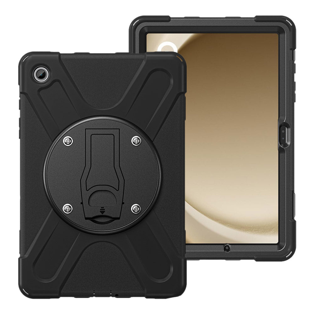 ARMOR-X Samsung Galaxy Tab A9+ A9 Plus ( 11" ) SM-X210 / SM-X215 / SM-X216 shockproof case, impact protection cover with VESA 75x75mm Mounting Holes & Kick-stand. 