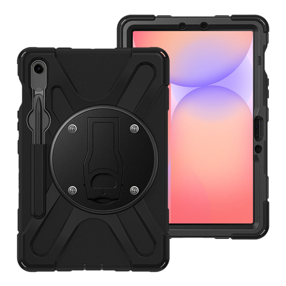 ARMOR-X Samsung Galaxy Tab S10 FE SM-X520 X526 X528 / S10 Lite SM-X400 X406 shockproof case, impact protection cover with VESA 75x75mm Mounting Holes & Kick-stand. 