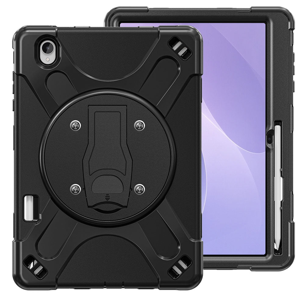 ARMOR-X Samsung Galaxy Tab S12+ S12 Plus SM-X840 / X846 / X848 shockproof case, impact protection cover with VESA 75x75mm Mounting Holes & Kick-stand. 
