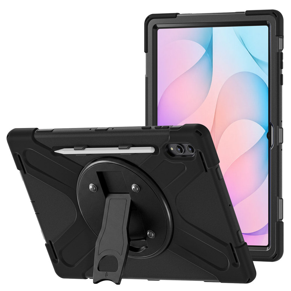 JVN-SS-X930 | Samsung Galaxy Tab S12 Ultra SM-X940 / X946 | Ultra 3 Layers Shockproof Rugged Case With VESA 75x75mm Mounting Holes &amp; Kick-stand
