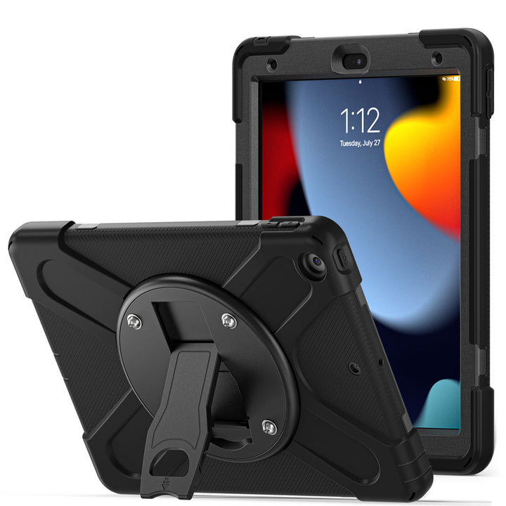 JVN-iPad-N3 | iPad 10.2 (7th & 8th & 9th Gen.) 2019 / 2020 / 2021 | Ultra 3 Layers Shockproof Rugged Case With VESA 75x75mm Mounting Holes & Kick-stand