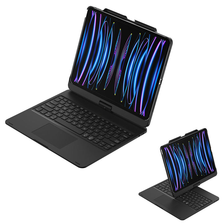 KBA-08_PR75 | iPad Pro 13 (M4) / (M5) & iPad Air 13 (M2) / (M3) & iPad Pro 12.9 ( 4th / 5th / 6th Gen. ) | Keyboard Case with Touchpad