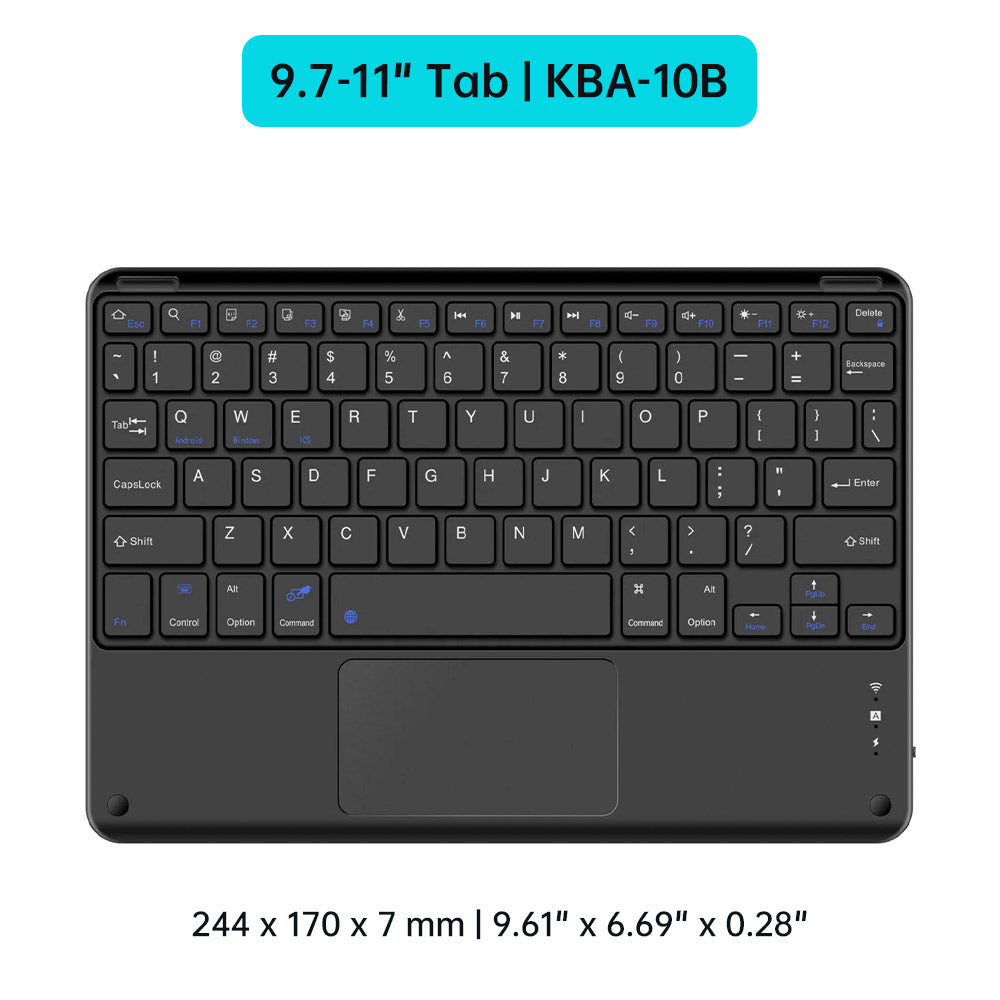 KBA-10 | Portable Wireless Bluetooth Keyboard with Touchpad