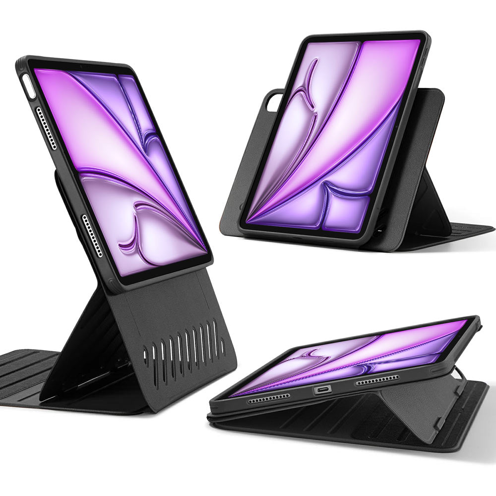 ARMOR-X iPad Air 13 ( M2 ) removable magnetic cover with adjustable stand.