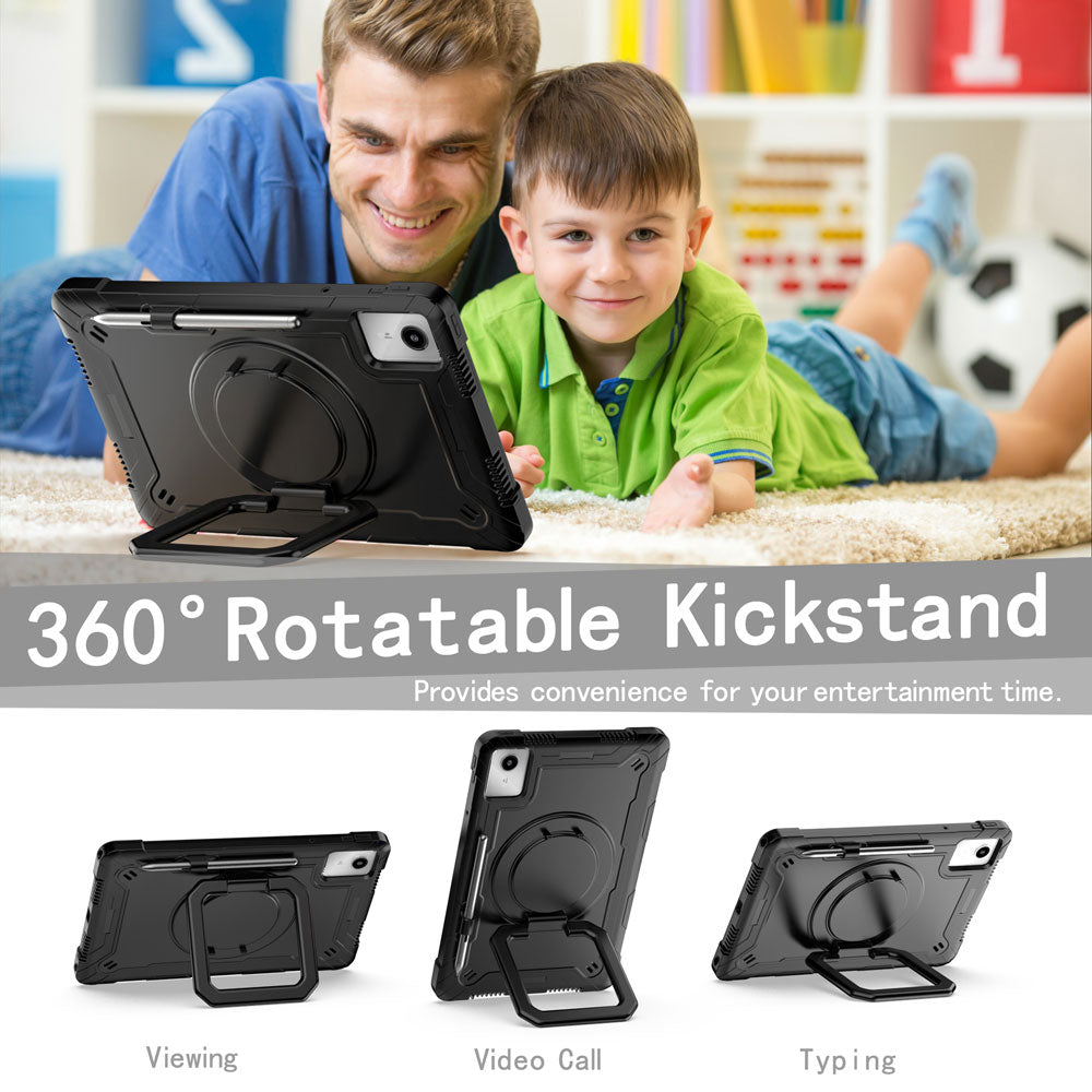 ARMOR-X Lenovo Tab K11 (Gen 2) / Lenovo Idea Tab ( 11" TB336 ) shockproof case, impact protection cover with folding grip kickstand for comfortable viewing and typing angle.