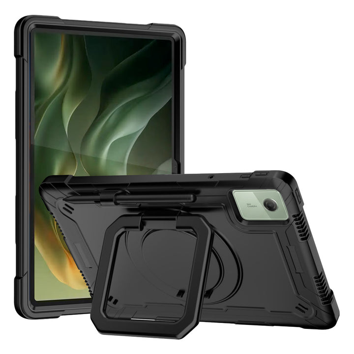 ARMOR-X Motorola Moto Pad (2026) / Moto Pad 60 Neo shockproof case, impact protection cover. Rugged case with folding grip kick stand. Hand free typing, drawing, video watching.
