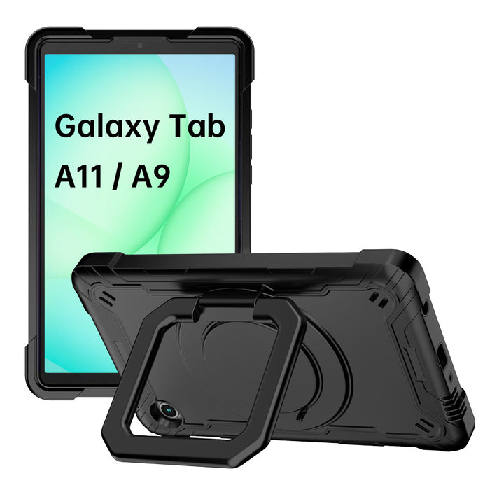 ARMOR-X Samsung Galaxy Tab A11 ( 8.7" ) SM-X130 X133 X135 / A9 ( 8.7" ) shockproof case, impact protection cover. Rugged case with folding grip kick stand. Hand free typing, drawing, video watching.