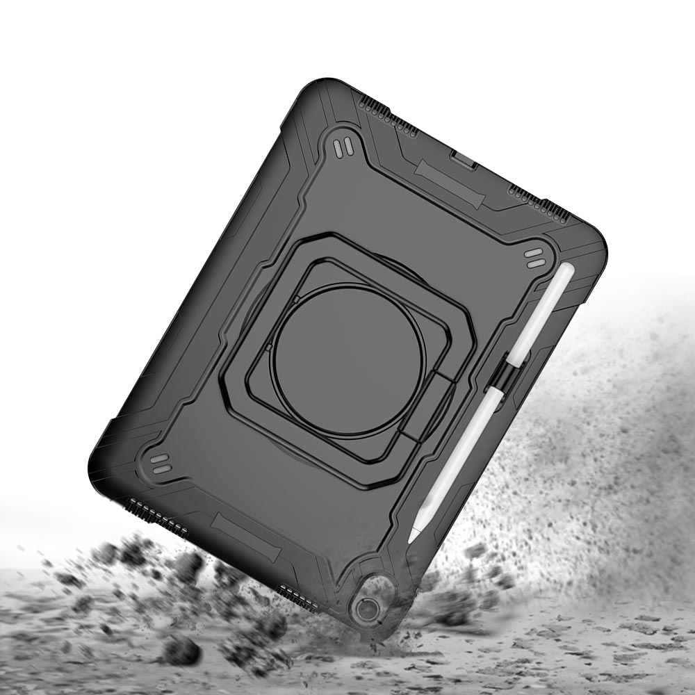 ARMOR-X APPLE iPad Air 11 (M2) / (M3) / (M4) shockproof case, impact protection cover with kick stand. Rugged protective case with the best dropproof protection.