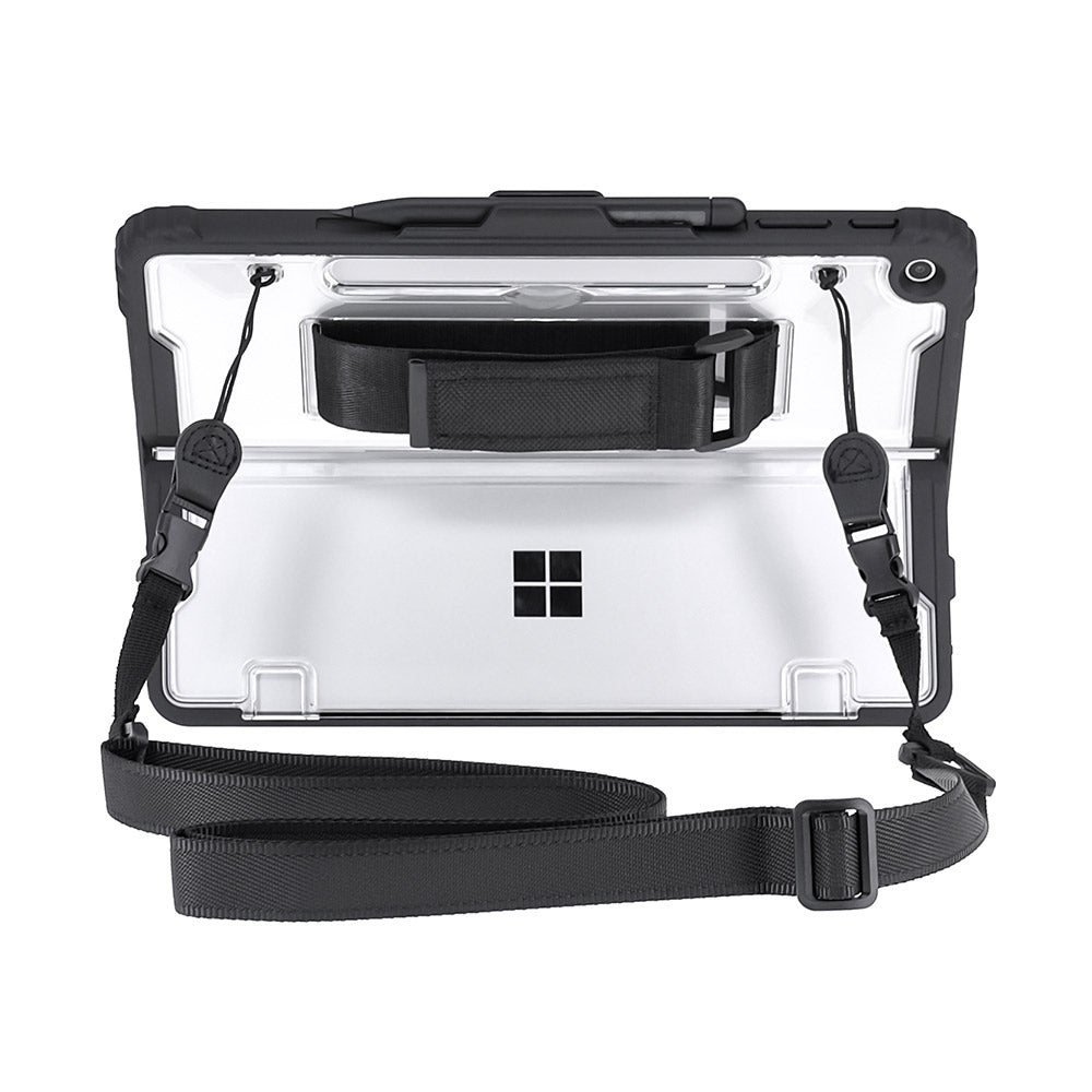 ARMOR-X Microsoft Surface Pro 12-inch Copilot+ PC shockproof case impact protection case with optional shoulder strap. It's great to free your hands and easy to carry with you to anywhere.