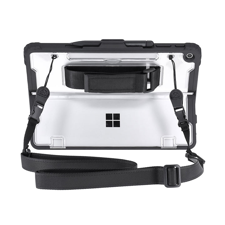 ARMOR-X Microsoft Surface Pro 12-inch Copilot+ PC shockproof case impact protection case with optional shoulder strap. It's great to free your hands and easy to carry with you to anywhere.