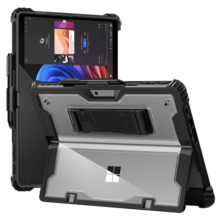 ARMOR-X Microsoft Surface Pro 13-inch Copilot+ PC protective rugged case with pen holder.
