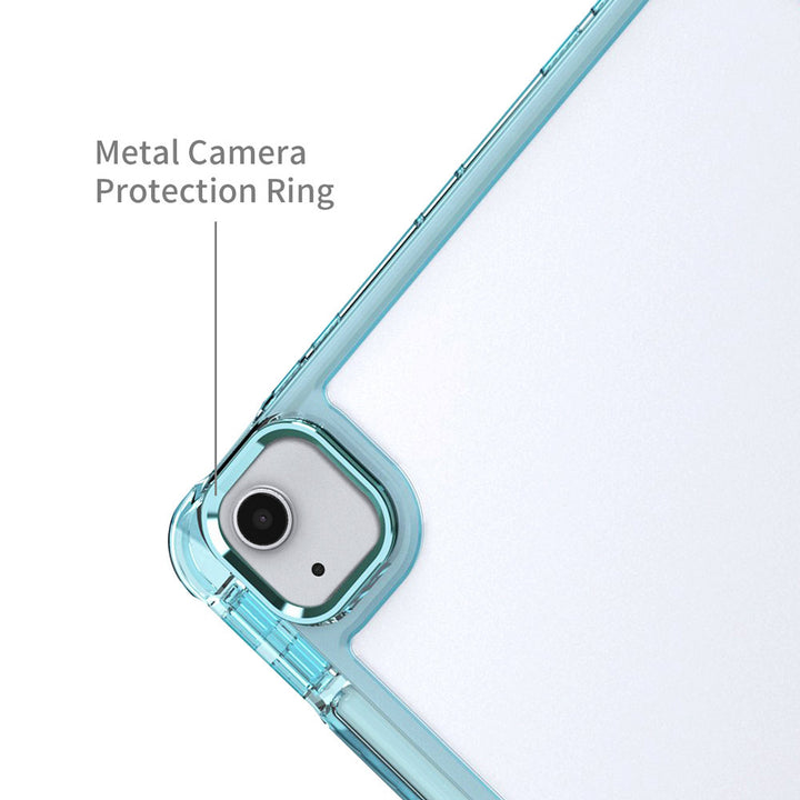 ARMOR-X Apple iPad Air 13 ( M2 ) shockproof case. Metal camera protection ring provides unique protection for your rear camera.