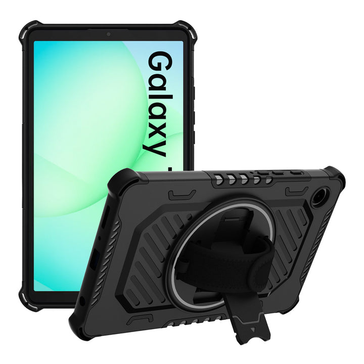 ARMOR-X Samsung Galaxy Tab A11 ( 8.7" ) SM-X133 / SM-X135 shockproof case, impact protection cover with hand strap and kick stand.