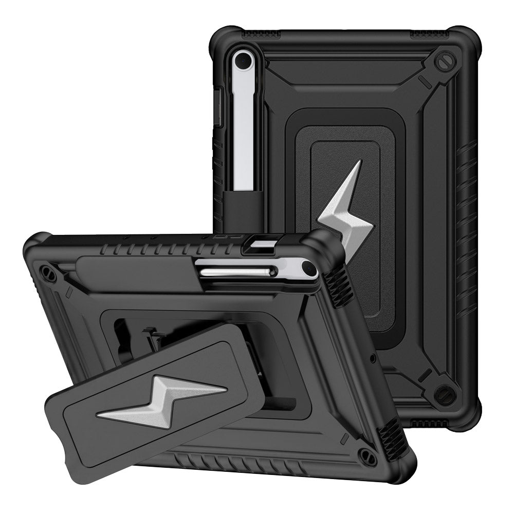ARMOR-X Samsung Galaxy Tab S10 FE SM-X520 X526 X528 / S10 Lite SM-X400 X406 shockproof case, impact protection cover. Rugged case with kick stand.