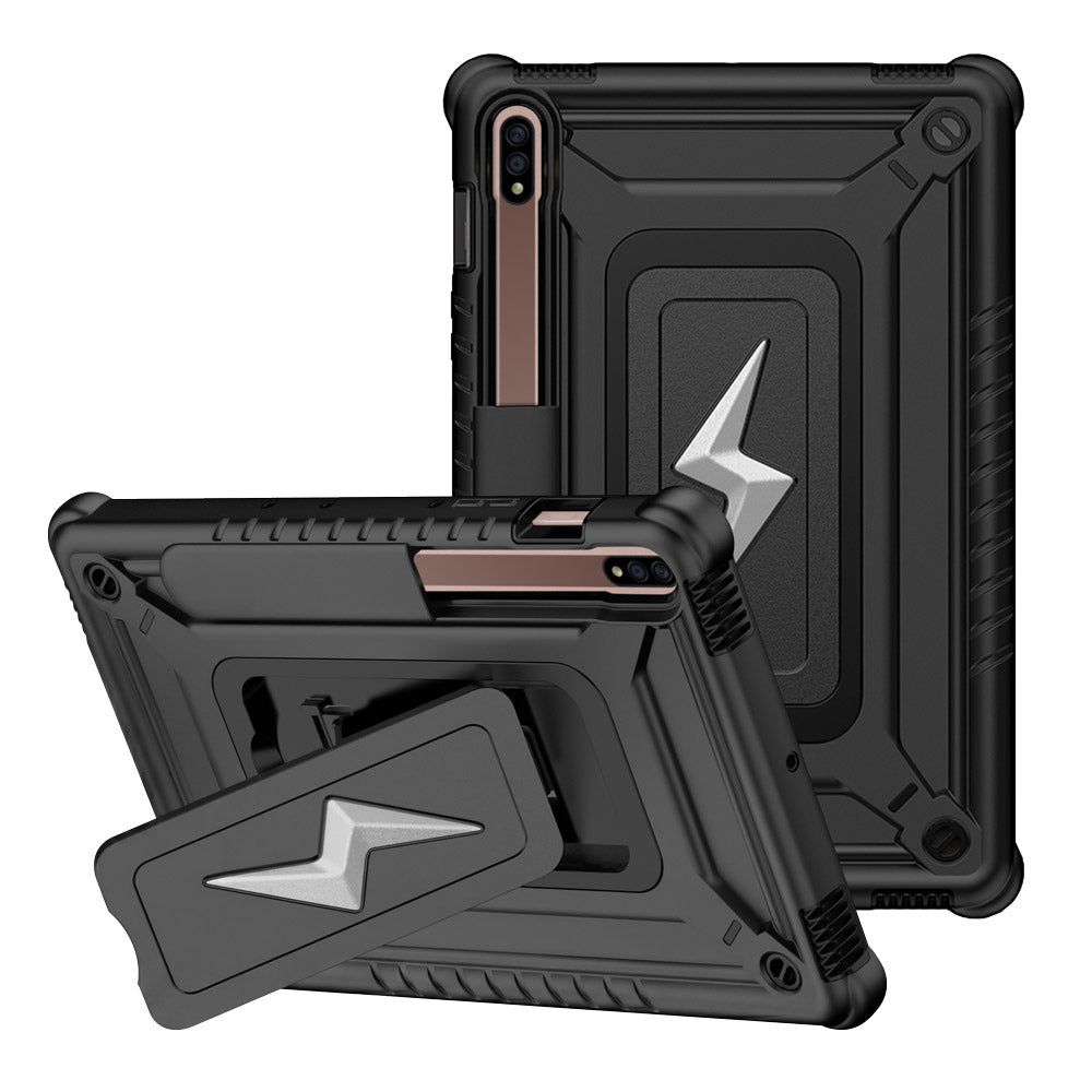 ARMOR-X Samsung Galaxy Tab S7 SM-T870 / SM-T875 / SM-T876B shockproof case, impact protection cover. Rugged case with kick stand.