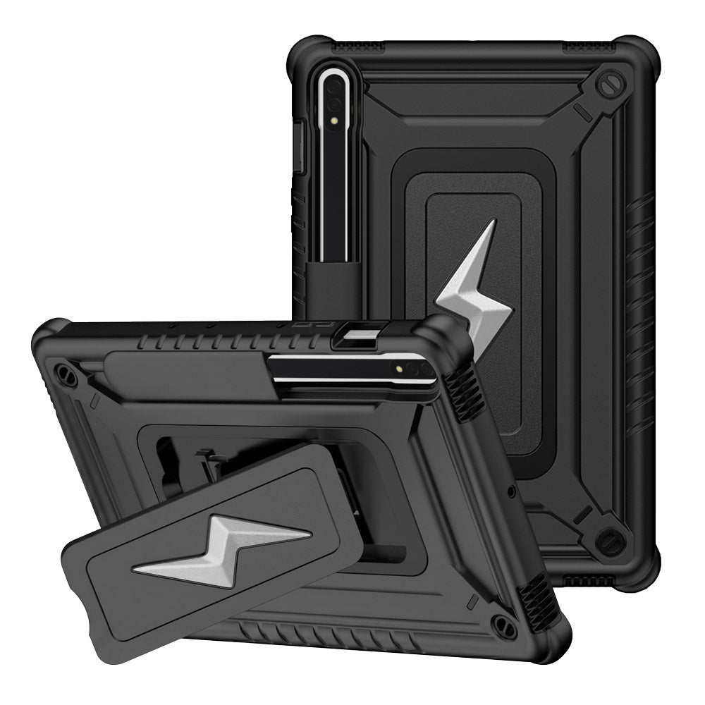 ARMOR-X Samsung Galaxy Tab S8 SM-X700 / SM-X706 shockproof case, impact protection cover. Rugged case with kick stand.