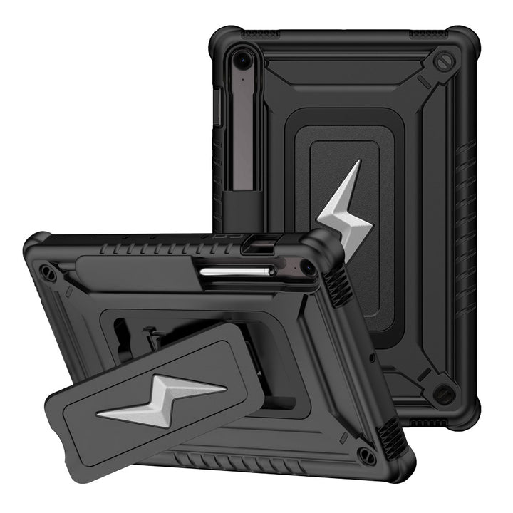 ARMOR-X Samsung Galaxy Tab S9 FE SM-X510 X516 X518 shockproof case, impact protection cover. Rugged case with kick stand.