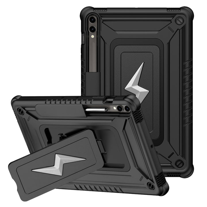 ARMOR-X Samsung Galaxy Tab S9+ S9 Plus SM-X810 / X816 / X818 shockproof case, impact protection cover. Rugged case with kick stand.