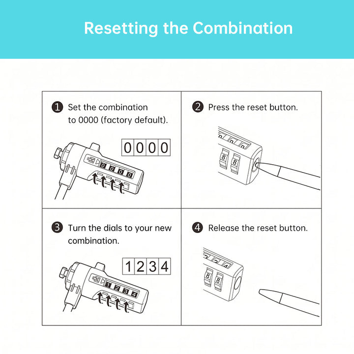 LOCK-02 | Combination Security Lock for Tablet