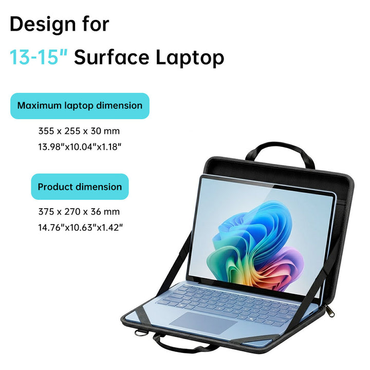 ARMOR-X 13 - 15" Microsoft Surface Laptop bag, easy to carry around and protects the laptop perfectly.