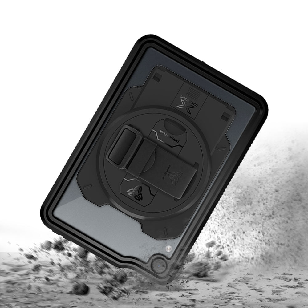 ARMOR-X iPad mini (A20 Pro) Healthcare &amp; Medical-Grade IP68 Waterproof Shockproof Case. Withstands drops from up to 3.9 ft (1.2 m) and meets MIL-STD 810H testing standards, protecting your device from accidental falls during busy clinical and industrial workflows.