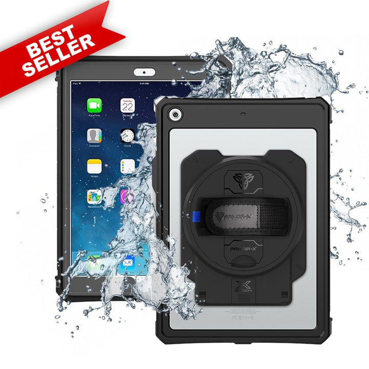 ARMOR-X iPad 10.2 (7th & 8th & 9th Gen.) 2019 / 2020 / 2021 waterproof case. iPad 10.2 (7th & 8th & 9th Gen.) 2019 / 2020 / 2021 shockproof cases. iPad 10.2 (7th & 8th & 9th Gen.) 2019 / 2020 / 2021 Military-Grade rugged cover.