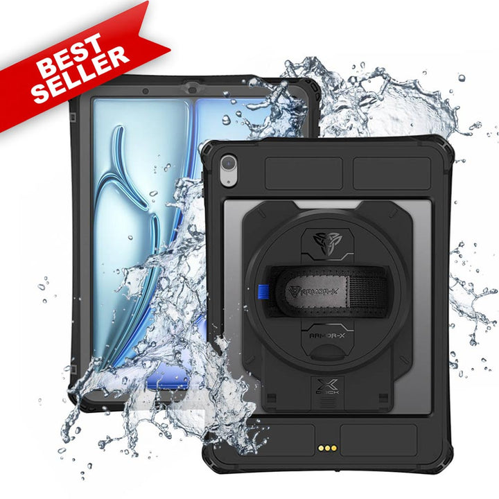 ARMOR-X iPad Air 4 2020 / Air 5 2022 waterproof case. iPad Air 4 2020 / Air 5 2022 shockproof cases. iPad Air 4 2020 / Air 5 2022 Military-Grade rugged cover.