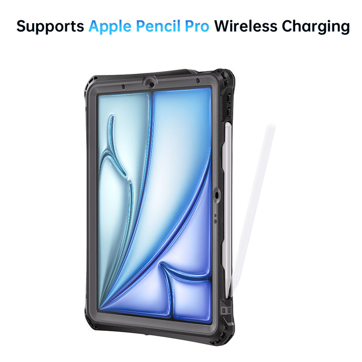 ARMOR-X Apple iPad Air 4 2020 / Air 5 2022 Waterproof Case IP68 shock & water proof Cover. Supports Apple Pencil Pro Wireless Charging.