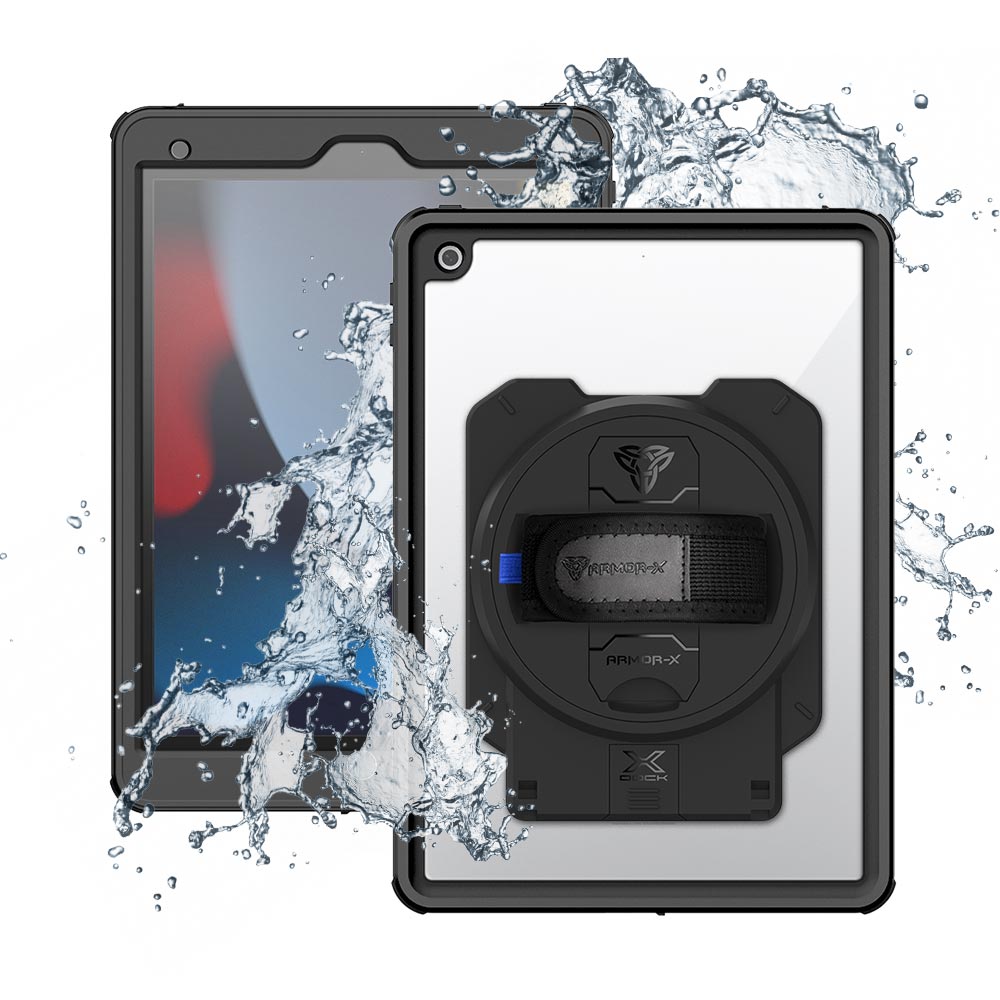 ARMOR-X iPad 10.2 (7th & 8th & 9th Gen.) 2019 / 2020 / 2021 waterproof case. iPad 10.2 (7th & 8th & 9th Gen.) 2019 / 2020 / 2021 shockproof cases. iPad 10.2 (7th & 8th & 9th Gen.) 2019 / 2020 / 2021 Military-Grade rugged cover.